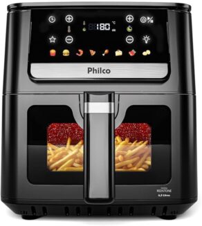 Air Fryer Philco 6,5L Visor Glass 1700W PAF65 220V