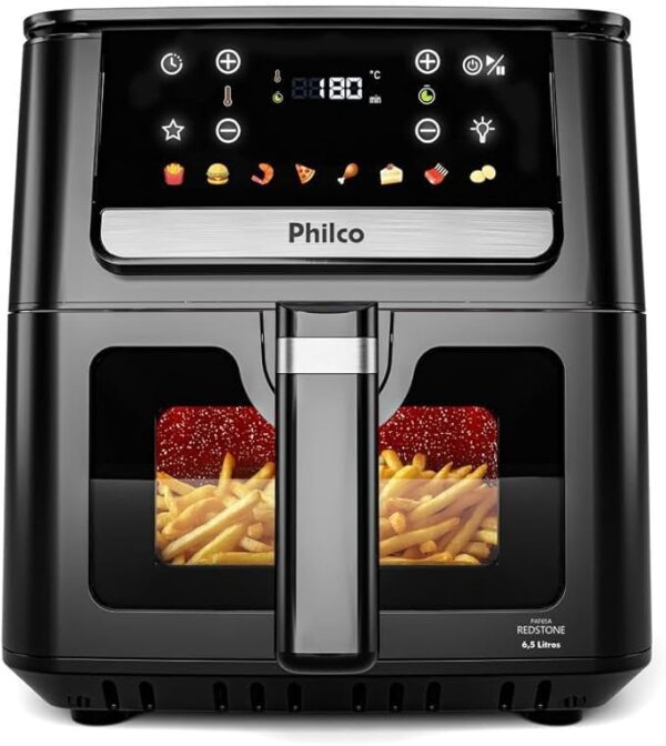 Air Fryer Philco 6,5L Visor Glass 1700W PAF65 220V