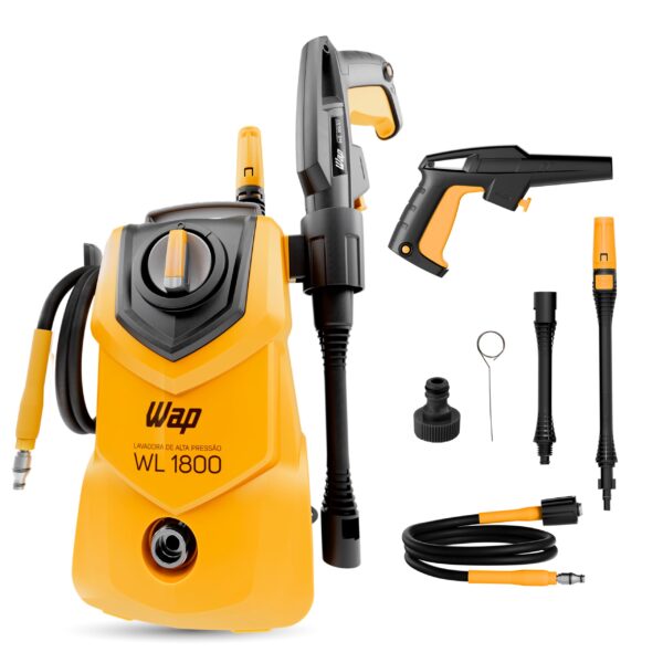 WAP Lavadora de Alta Pressão WL 1800 360L/h Portátil, com Jato em Leque e Concentrado 1500psi 1400W