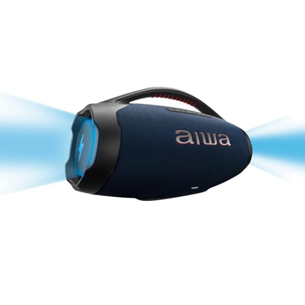 Caixa de Som Boombox Plus AIWA BBS-01-LBL 200W BT 30H IP66 USB RGB