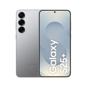 Celular Samsung Galaxy S25+ 5G, 256GB, 12GB RAM, Câmera Tripla de 50+12+10, Tela Grande de 6.7", Prata