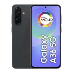Celular Samsung Galaxy A36 5G 256GB, 8GB RAM, Recursos AI (Preto)