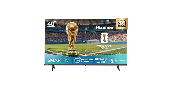 Hisense Smart TV FHD 40 Polegadas 40A4NV com HDR10 DTS Virtual X Compatibilidade Alexa e Google Home