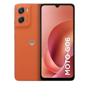 Smartphone Motorola Moto g06-128GB 12GB (4GB RAM + 8GB Ram Boost) e Camera 50MP com AI Bateria de 5200 mAh Tela 6.9" - Laranja