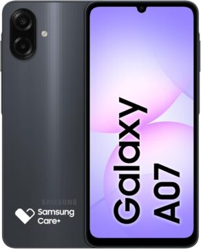 Celular Samsung Galaxy A07 128GB, 4GB, Câm. 50MP, Tela 6.7"- Preto