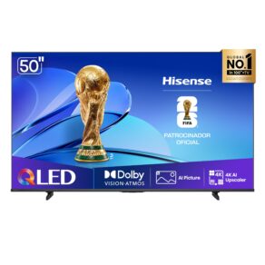 Hisense Smart TV UHD 4K QLED 50" Polegadas 50Q6QV com HDR10+, Dolby Atmos, Sports Mode, Game Mode Plus e Compatível com Alexa