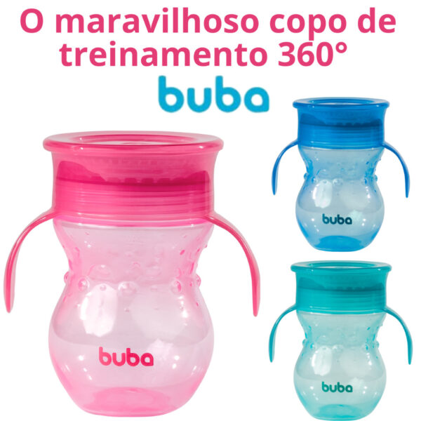 Copo De Treinamento 360 Buba Com alça Não Vaza
