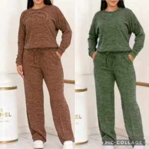 Conjunto Feminino Ribi Canelado Moda 2026