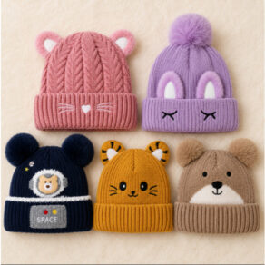 Touca Gorro Frio Inverno Infantil Forrado Orelinha Pompom