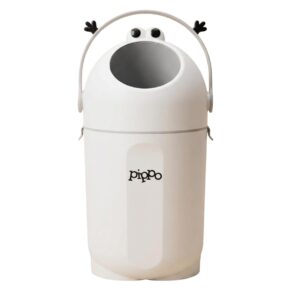 Lixo Lixeira Antiodor Infantil 13L para Fraldas – Design Lúdico, Redução de Odores, Material PP + ABS, Fácil de Limpar, Ideal para Quarto de Bebê | Pippo