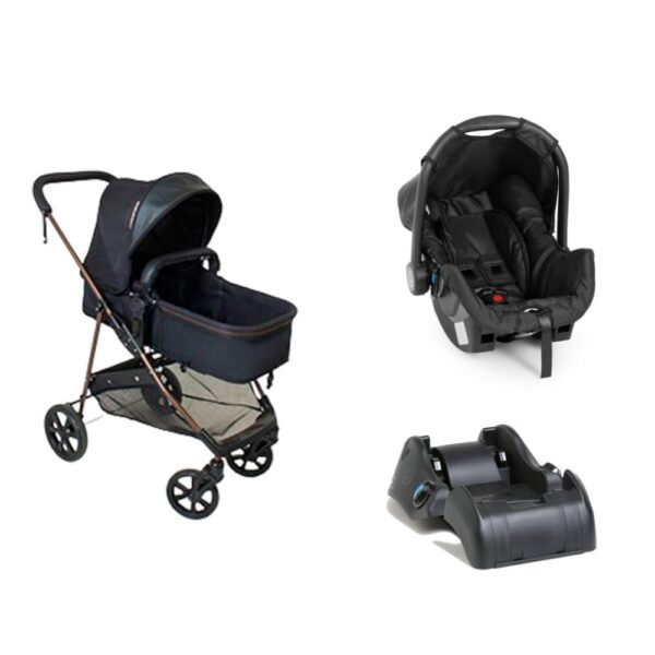 Carrinho de Bebe Infantil Berço Passeio Moises Reversível Bebê Conforto Base Auto Napoli Galzerano