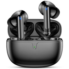 Fones de Ouvido Bluetooth 5.3 Fones de Ouvido Sem Fio 42 Horas de Reprodução Fones de Ouvido Esportivos com IPX5 à Prova d'Água Fones de Ouvido de Graves Profundos para iOS Android, Preto