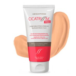 Cicatrissim Red Creme Para Estrias Vermelhas e Roxas - Suaviza Estrias, Uniformiza e Firma a Pele - Todos os Tipos de Pele - 150g