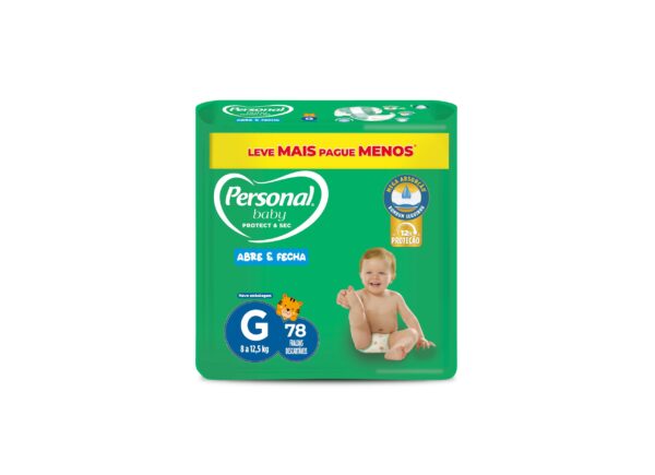 Fralda Personal Baby Protect & Sec Grande Promo - 78 Unidades