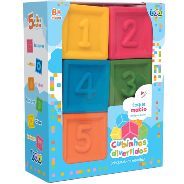 Toyster - Cubos Divertidos - Brinquedo de empilhar - BDA