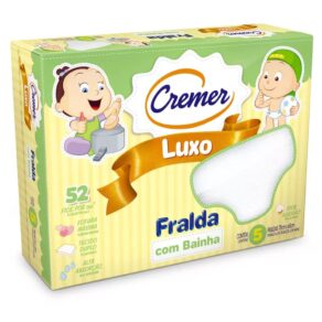 Cremer Fralda Luxo Com Bainha PC Com 5 Unidades (Embalagem Pode Variar)