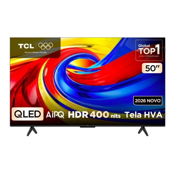 Smart TV TCL 50 Polegadas QLED 4K P7L Wi-Fi Bluetooth Google TV HDR10+ 120 Hz VRR AIPQ 50P7L
