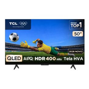Smart TV TCL 50 Polegadas QLED 4K P7L Wi-Fi Bluetooth Google TV HDR10+ 120 Hz VRR AIPQ 50P7L