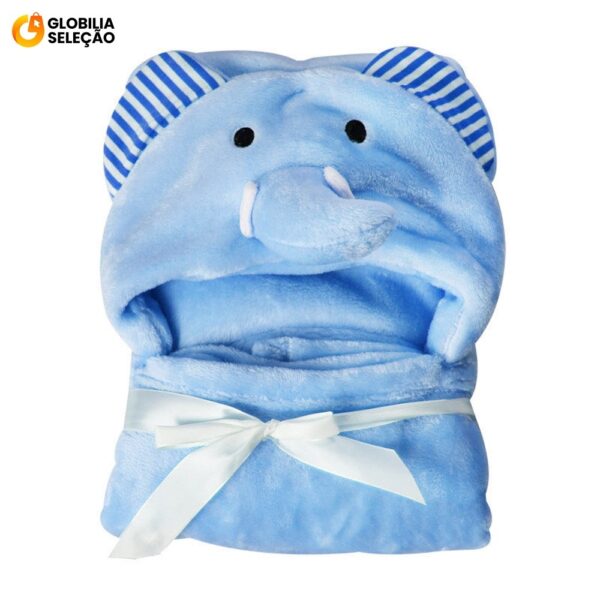 🔥Toalha de Banho Bebê Felpuda Capuz Infantil Recém Nascido Com Orelhinha Menino e Menina 95 x 65cm