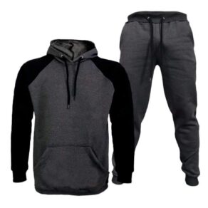 Conjunto Moletom Raglan Blusa de Frio + Calça de Abrigo em Algodão Lançamento