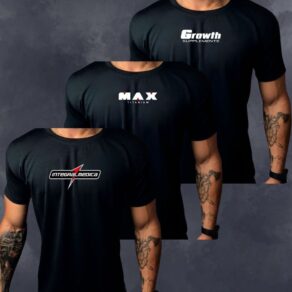 3 Camisas Camisetas Dry Fit Masculino Kit MIX , Ideal Para Treinos, Academia, Corrida