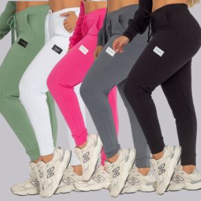 Calça Jogger Feminina Moletom Inverno Comfy Moletinho AVA Fitness