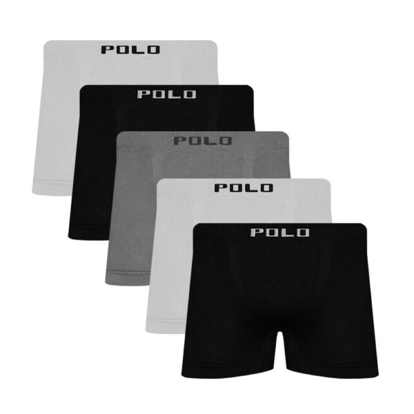Kit 5 Cuecas Polo Star Boxer Microfibra Confortável Adulto Sortido