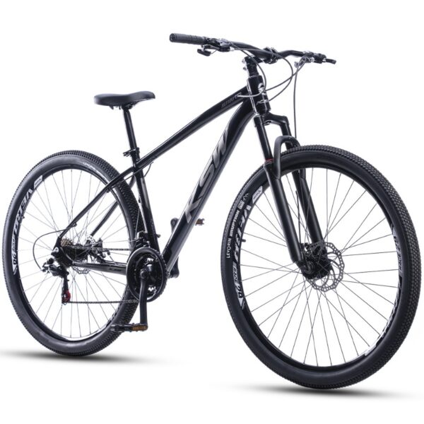 Bicicleta Bike Aro 29 Ksw Xlt100 21 Velocidades Marcha Aero Alumínio Freio a disco Suspensão Mtb
