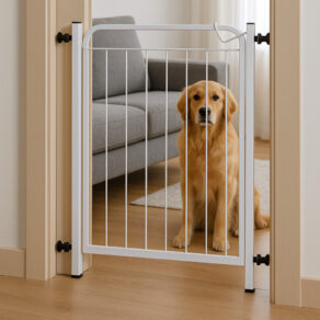 Portão Pet Grade Para Cachorro 68cm A 132cm Cercado de Proteção Promoção