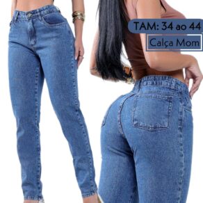Calça Feminina Jeans Mom Algodão PREMIUM 34 ao 44