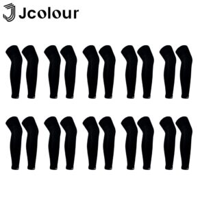 Jcolour Kit 10 Pares CANELITO Meia De Proteção Para Perna Futebol Suporte Profissional Unisex