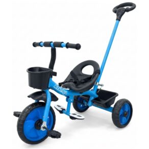 Triciclo Infantil Empurrador com Pedal Motoca Passeio Menino Menina Brinquedo