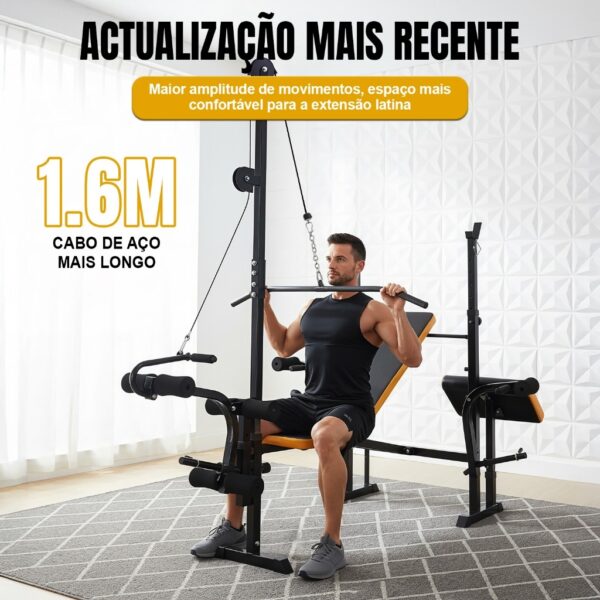 JOYFOX Banco de academia Estação de Musculação Banco de Supino