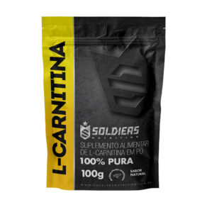 L-Carnitina 100g 100% Puro Importado Soldiers Nutritions Aminoácido Suplemento Nutricional Recuperação Muscular