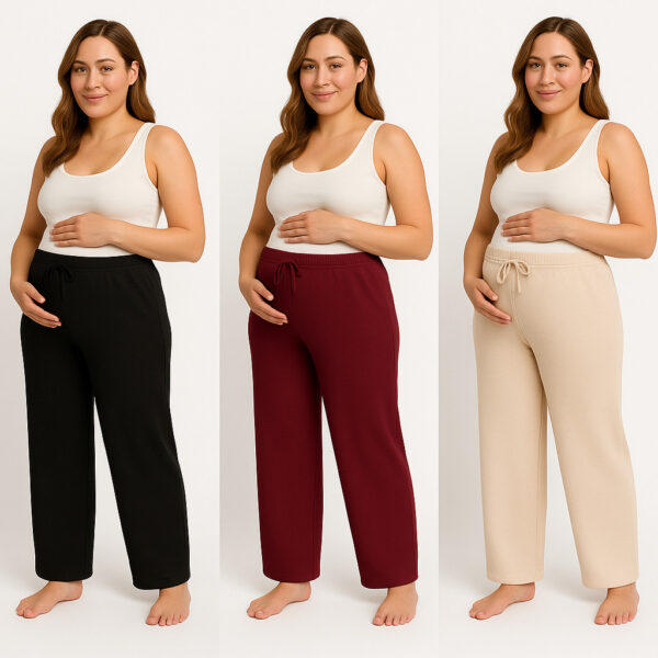 Calça Gestante Confortável Cintura Alta Elástico Maternidade Moda Grávida