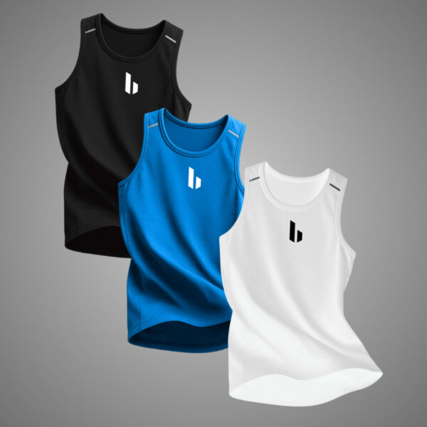 Regata Estampada Kit 3 Dry Fit Masculina Esportiva Leve