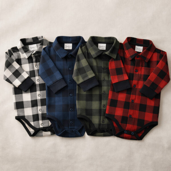Body Camisa Flanelado Xadrez P M G 0-9 Meses Festa Junina Country Rodeio Menino Mesversario Bebê