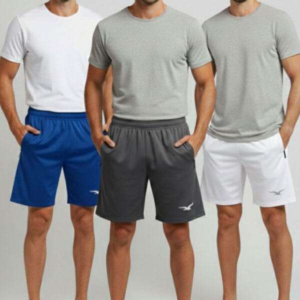 Kit Com 3 Bermudas Shorts Masculinos Básicos Bermuda Para Atividades Fisicas