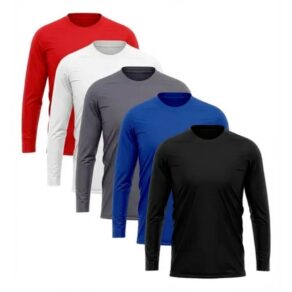 Kit 5 Camiseta UV Proteção Solar Uv50 Segunda Pele Praia Verão Lançamento Cores Sortidas TAM P AO G3 Plus Size