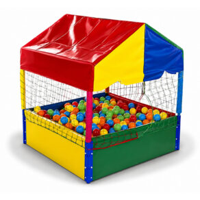 Piscina de Bolinhas Quadrada 1,00m Nacional Premium Colorida Playground