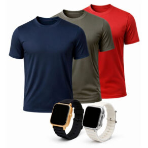 Kit Camisa Dry Fit Masculina + Relógio Digital Premium Prova D’Água Academia para o dia a dia