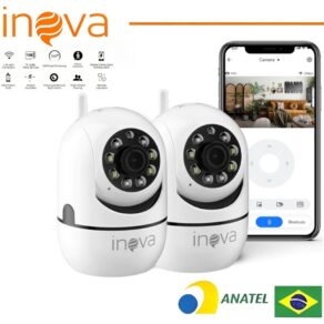 INOVA Wi-Fi Babá Eletrônica Câmera segurança Sem Fio Visão Noturna 1080P 360° Câmera audio YOOSEE
