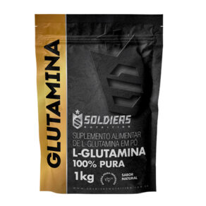 L-Glutamina Suplemento Nutricional 100% Pura e Importada - Soldiers Nutrition Aminoácido Recuperação Muscular