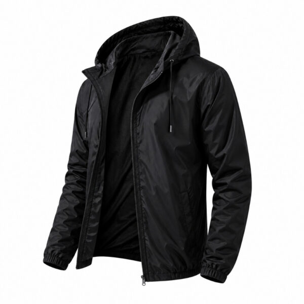 Corta Vento Unissex Impermeável Com Capuz Casual Sportivo Corrida Academia Bolso Interno Ciclismo Pesca Inverno