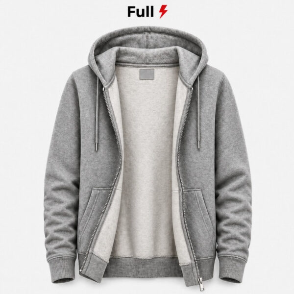 Moletom Com Zíper Masculino com Capuz Estilozo Jaqueta com Bolso Canguru Confortável Para Frio