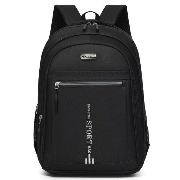 Mochila Masculina Preta Reforçada Impermeável Grande Capacidade para Trabalho Viagem Escola e Uso Diário