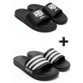 Chinelo Slide Masculino 2 Pares Leve Estiloso Ideal para Praia Dia a Dia Moda Verão