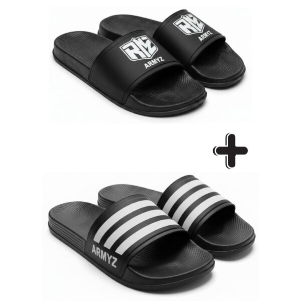 Chinelo Slide Masculino 2 Pares Leve Estiloso Ideal para Praia Dia a Dia Moda Verão