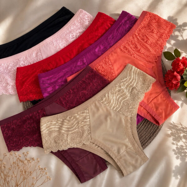 kit 05 calcinha tanga com renda poliéster tangão feminina calcinhas conforto FRETE GRATIS