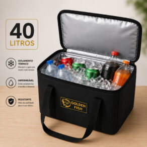 Bolsa Térmica 40L Reforçada Para Praia Churrasco Camping Pescaria e Viagem Até 50 Latas